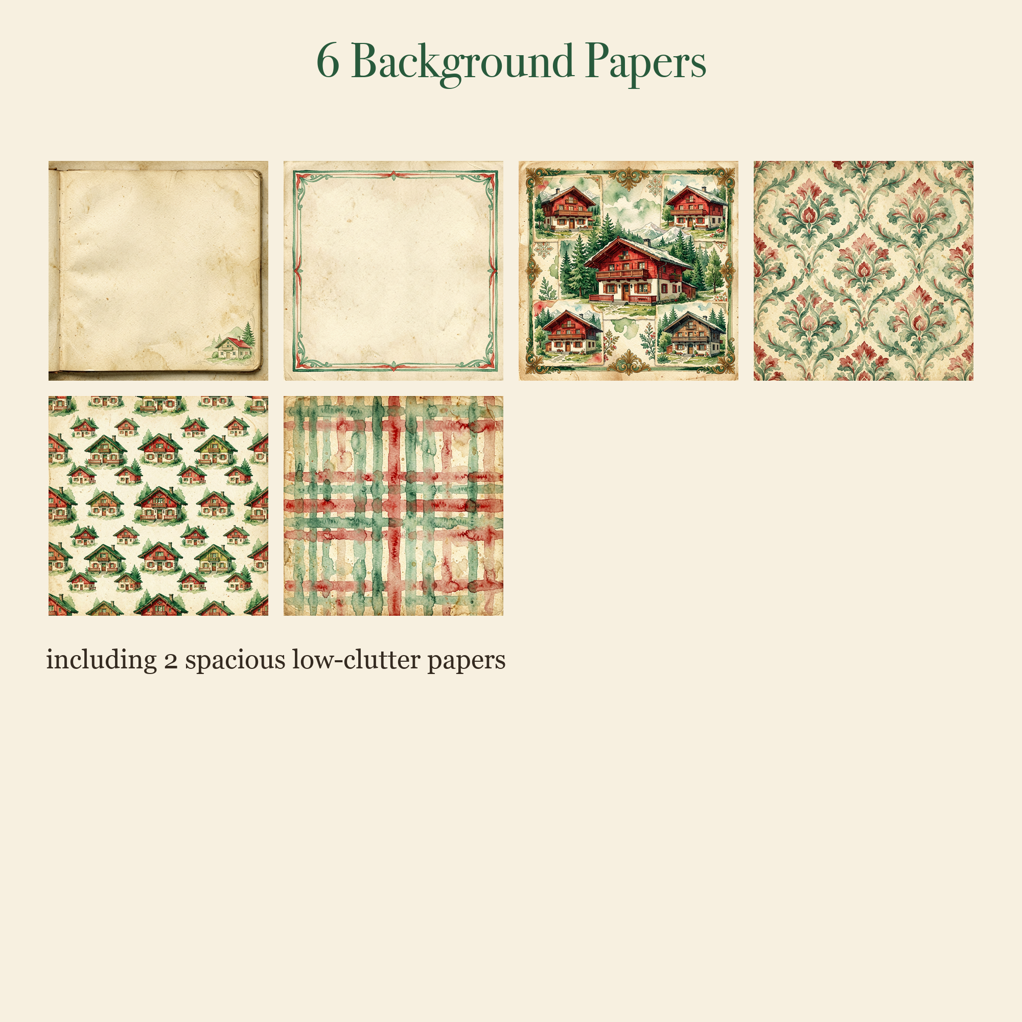 Alpine Swiss Chalet Junk Journal Kit | Mountain & Edelweiss Ephemera | Printable Cut-Outs | Digital Download
