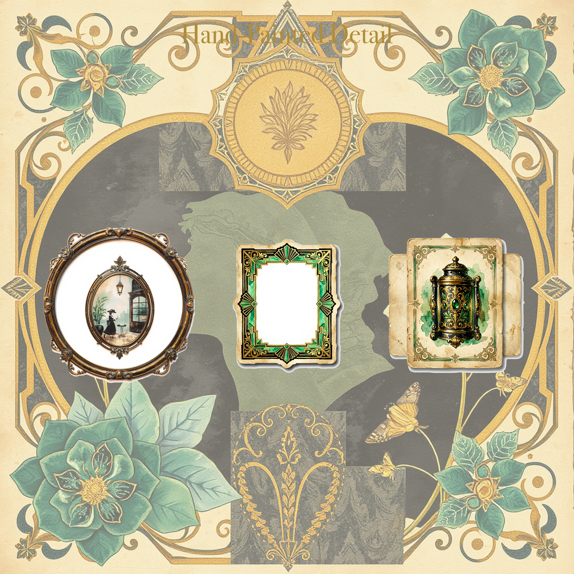 Art Deco Gatsby Junk Journal Kit | 1920s Great Gatsby Ephemera & Papers | Printable Cut-Outs | Digital Download