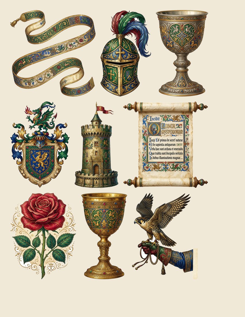 Echoes of Camelot Junk Journal Kit | Digital Download
