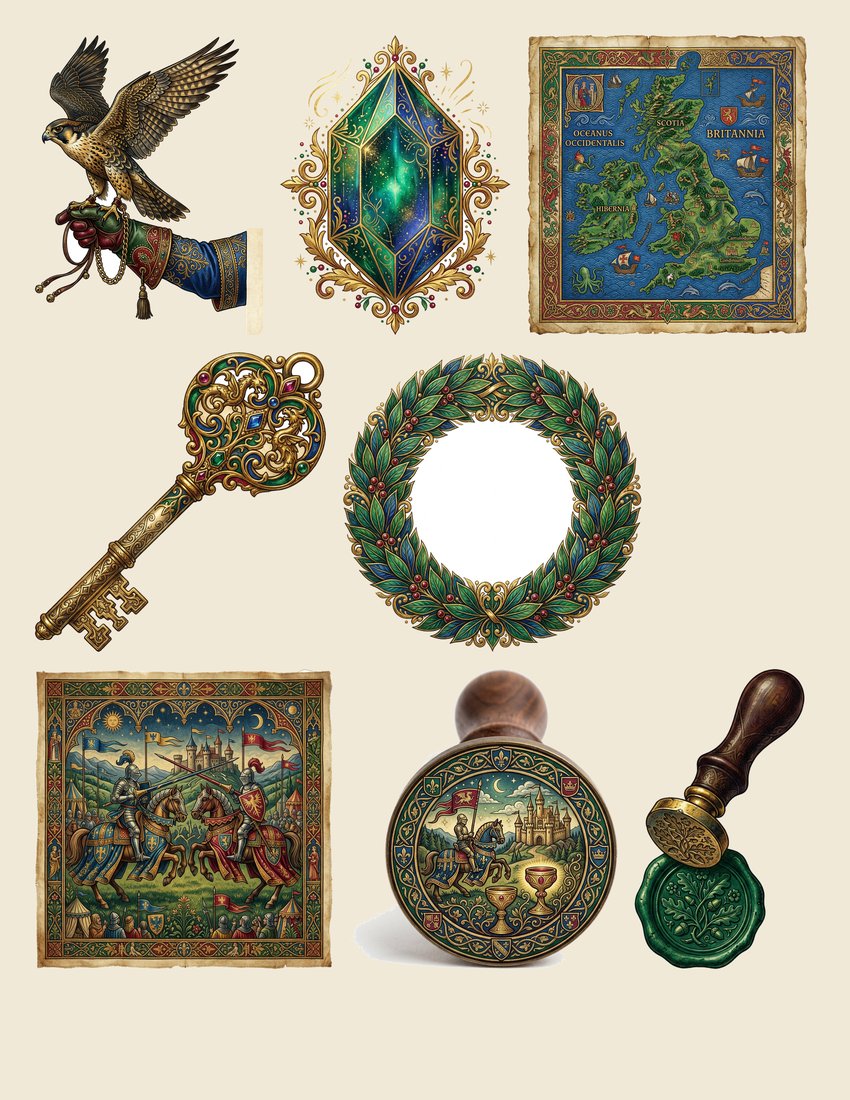 Echoes of Camelot Junk Journal Kit | Digital Download