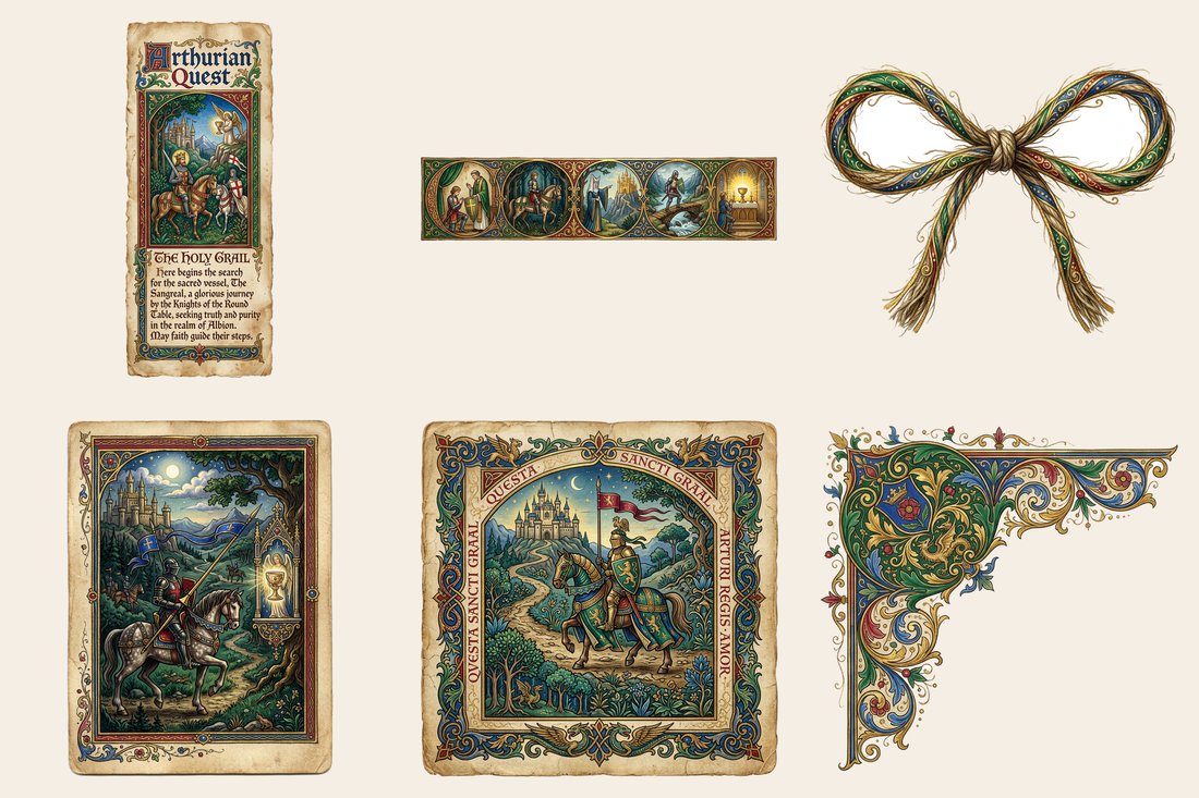 Echoes of Camelot Junk Journal Kit | Digital Download