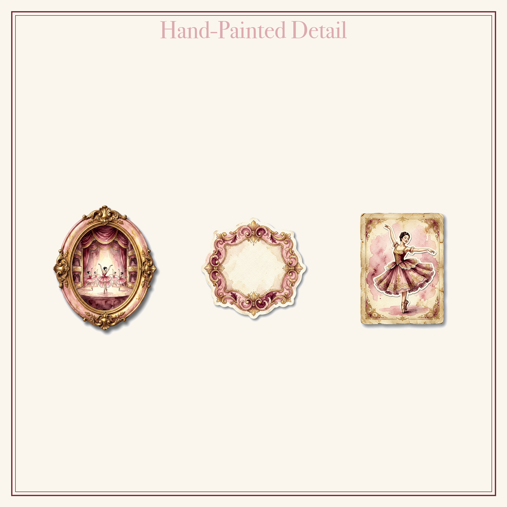 Ballet Opera House Junk Journal Kit | Ballerina & Theatre Ephemera Papers | Printable Cut-Outs | Digital Download