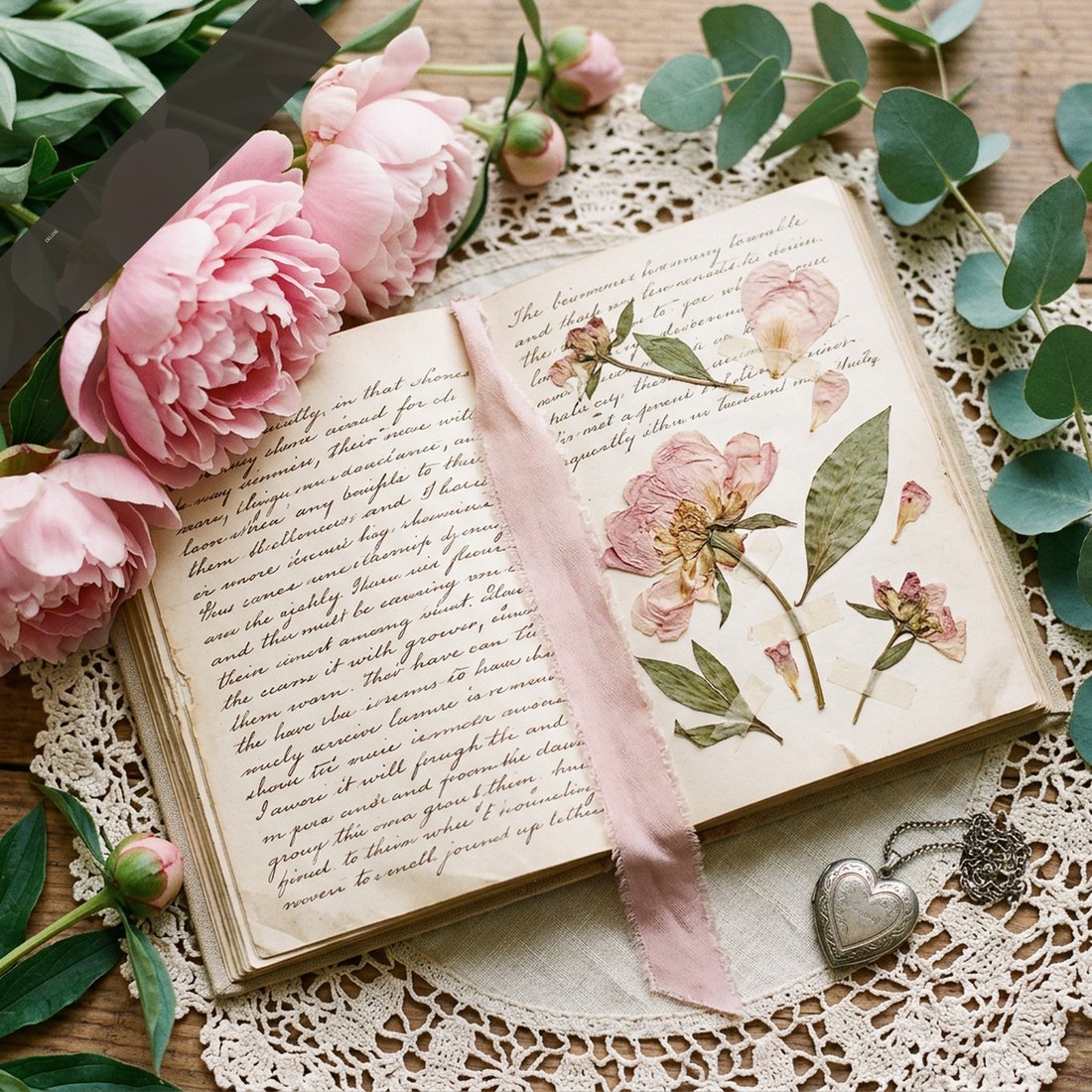 Blush Peony Junk Journal Kit | Vintage Floral Ephemera & Crafts | Digital Download