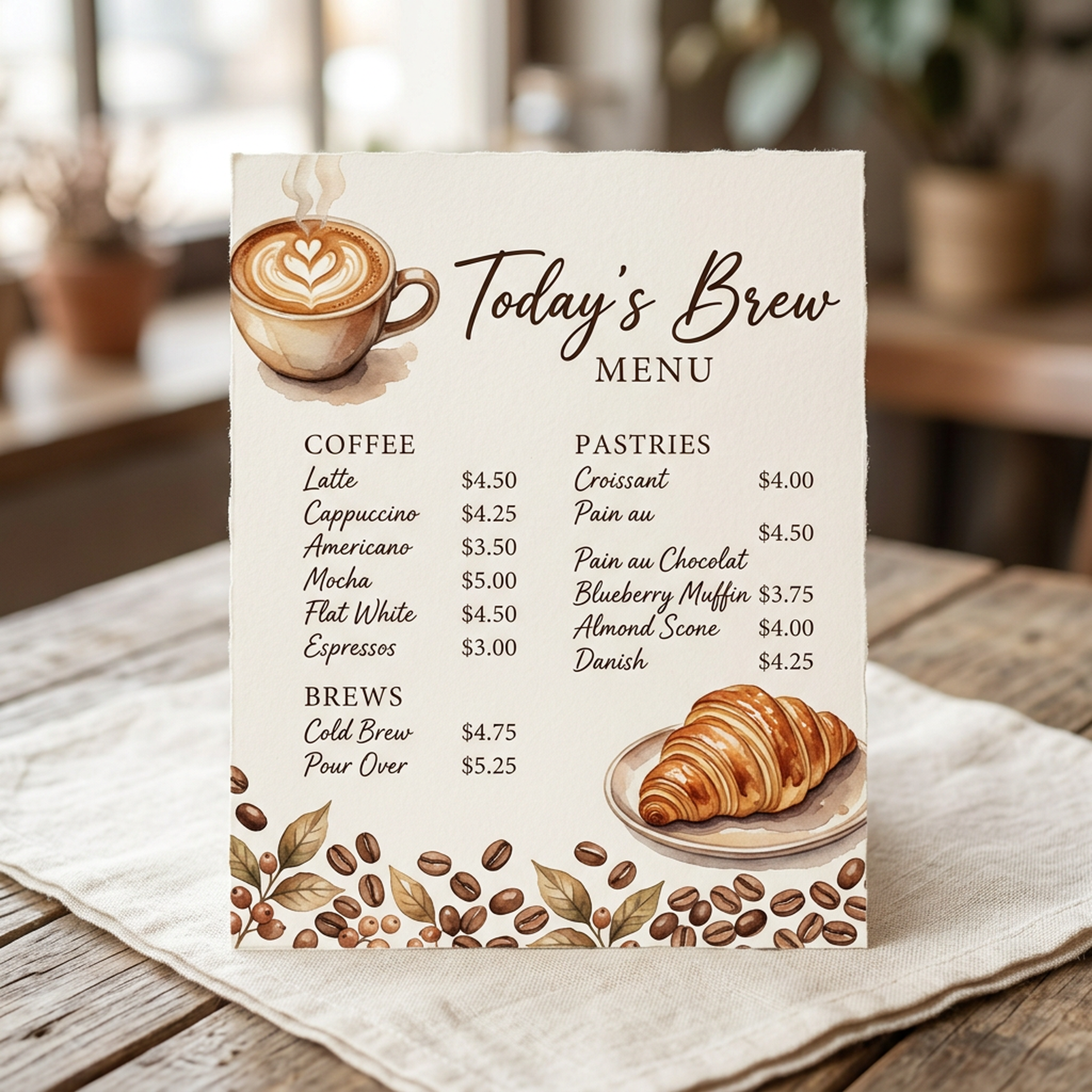 Watercolor Coffee Mugs and Beans Clipart, 30 PNG, Transparent Background, Commercial Use, Digital Download