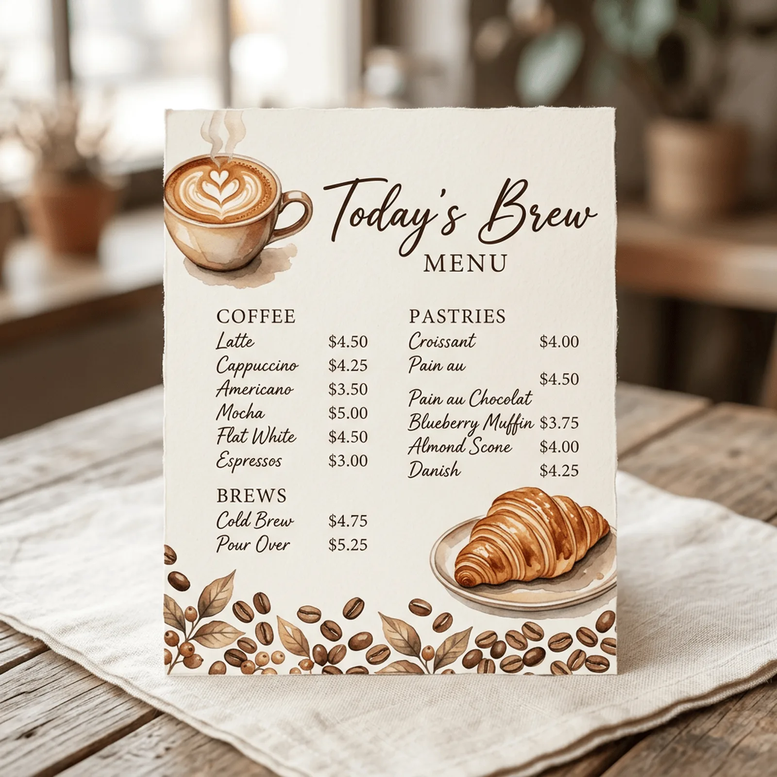 Watercolor Coffee Mugs and Beans Clipart, 30 PNG, Transparent Background, Commercial Use, Digital Download
