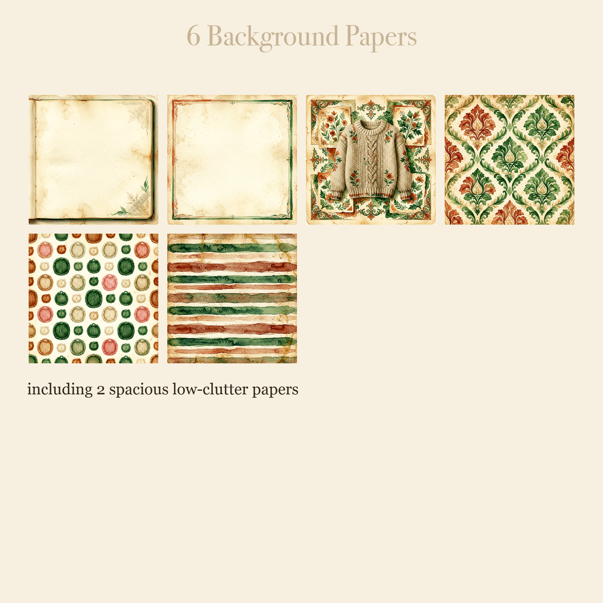 Cozy Knitting Junk Journal Kit | Yarn & Wool Craft Ephemera Papers | Printable Cut-Outs | Digital Download