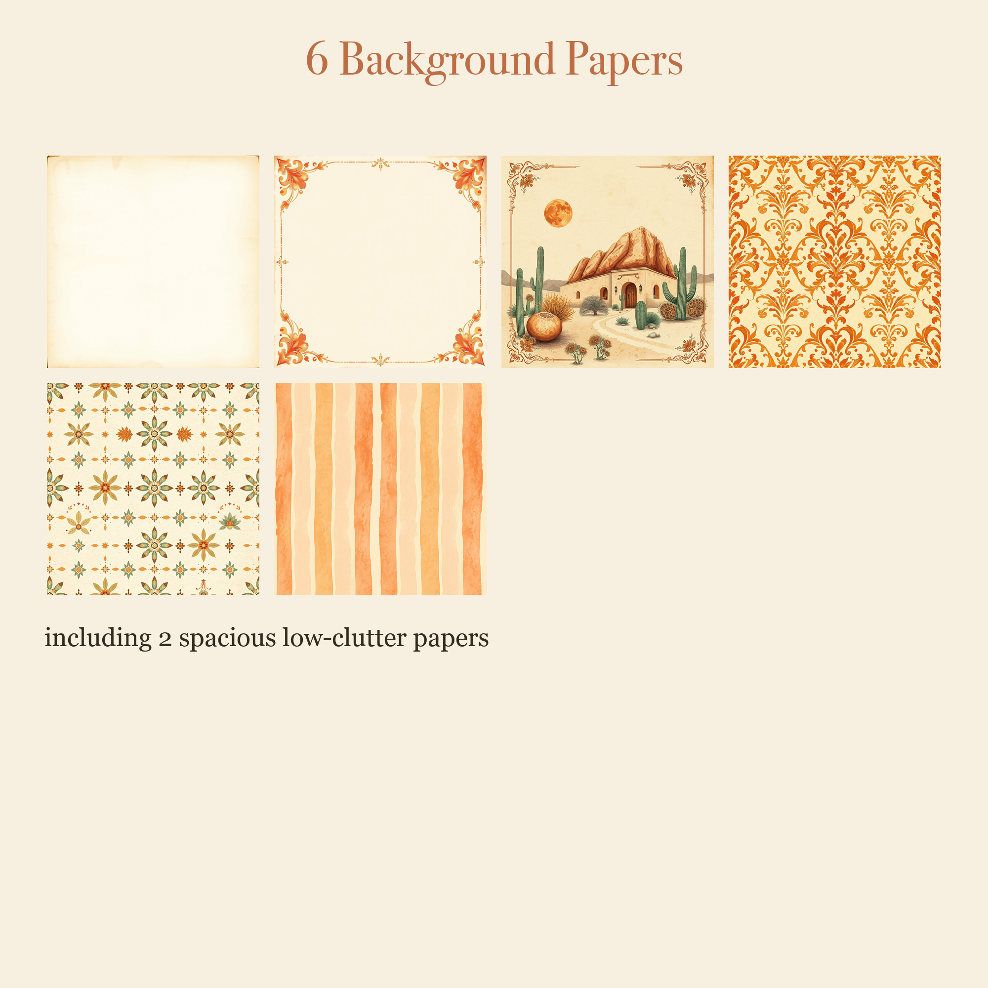 Desert Southwest Junk Journal Kit | Cactus & Terracotta Boho Ephemera Papers | Printable Cut-Outs | Digital Download