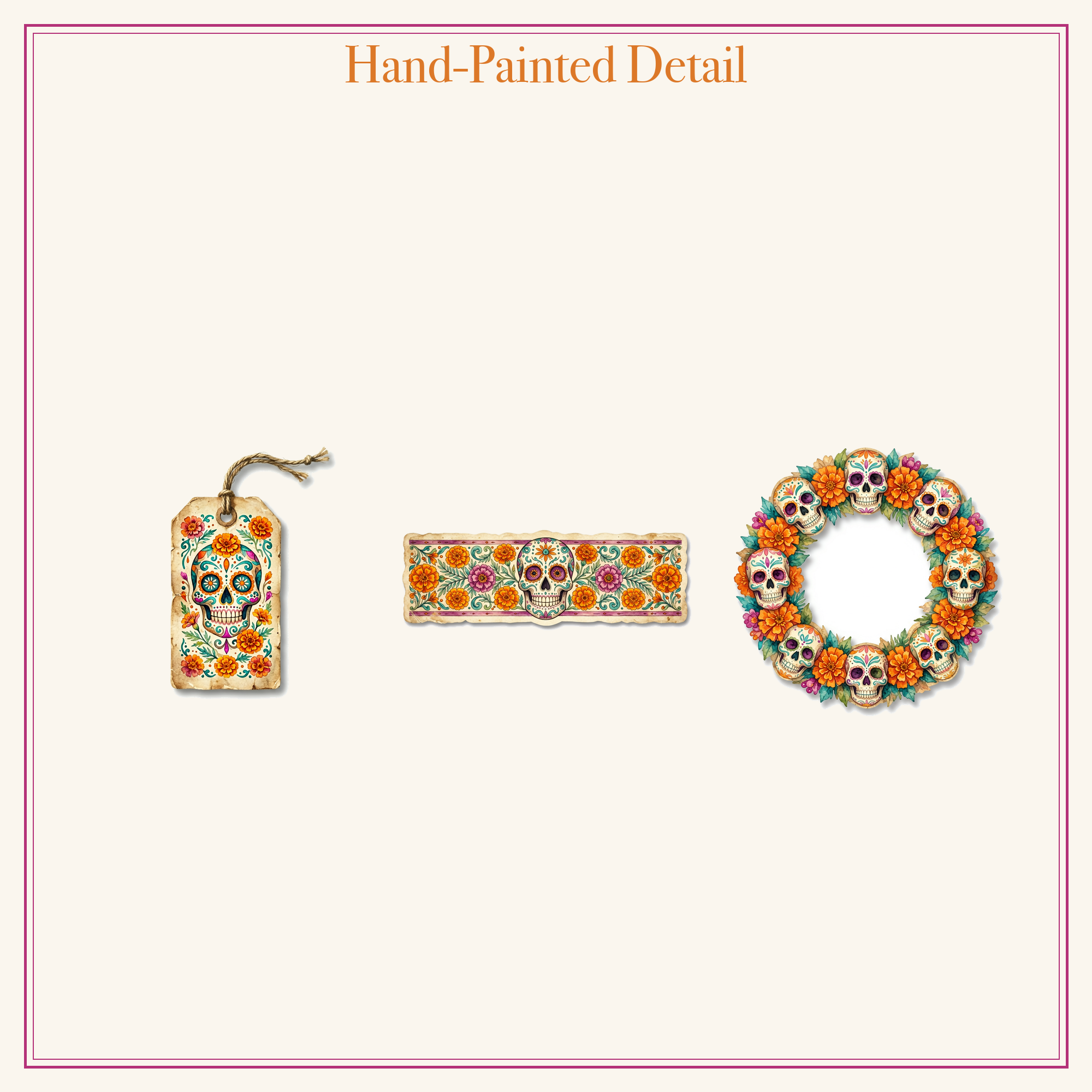 Day of the Dead Junk Journal Kit | Sugar Skull & Marigold Ephemera | Printable Cut-Outs | Digital Download