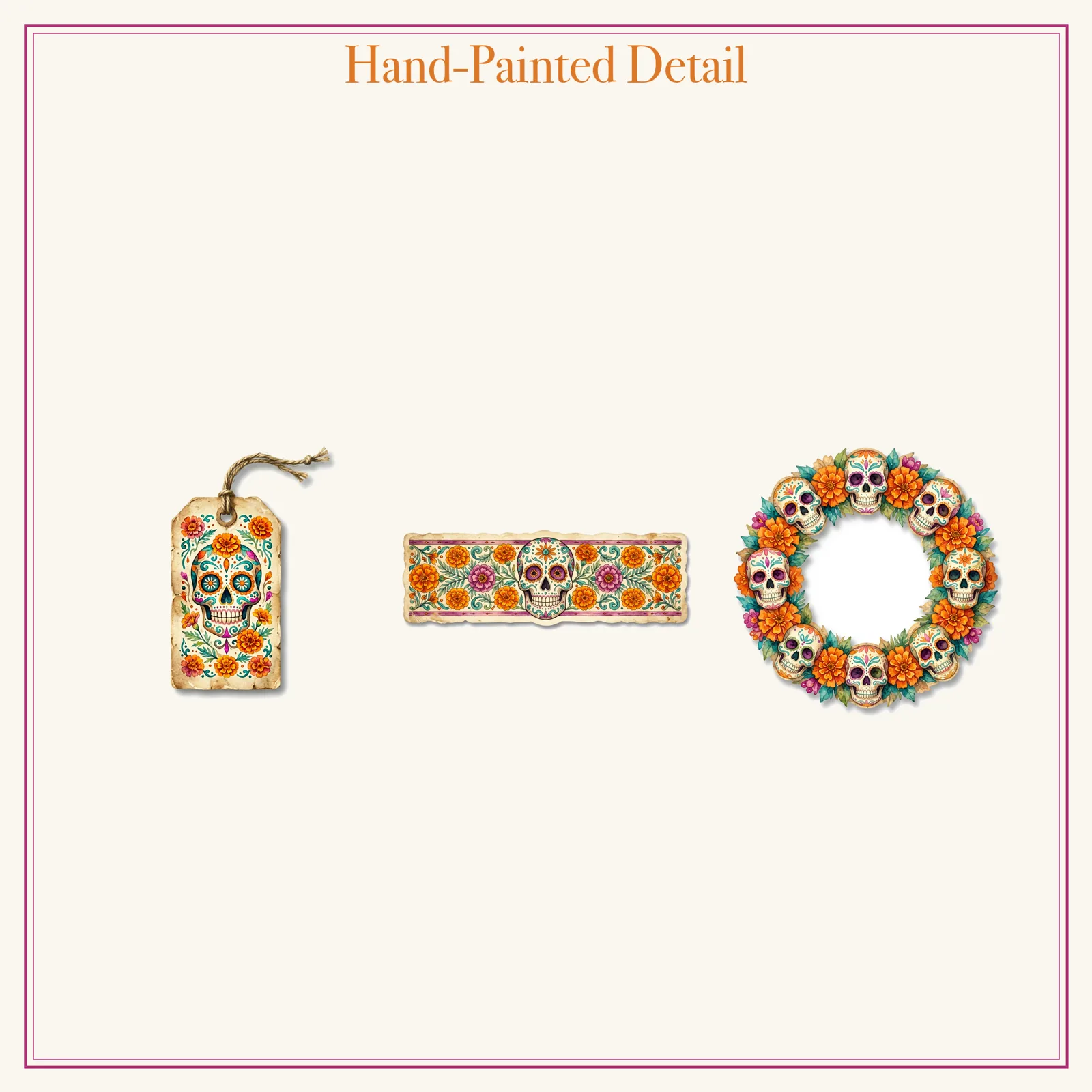 Day of the Dead Junk Journal Kit | Sugar Skull & Marigold Ephemera | Printable Cut-Outs | Digital Download