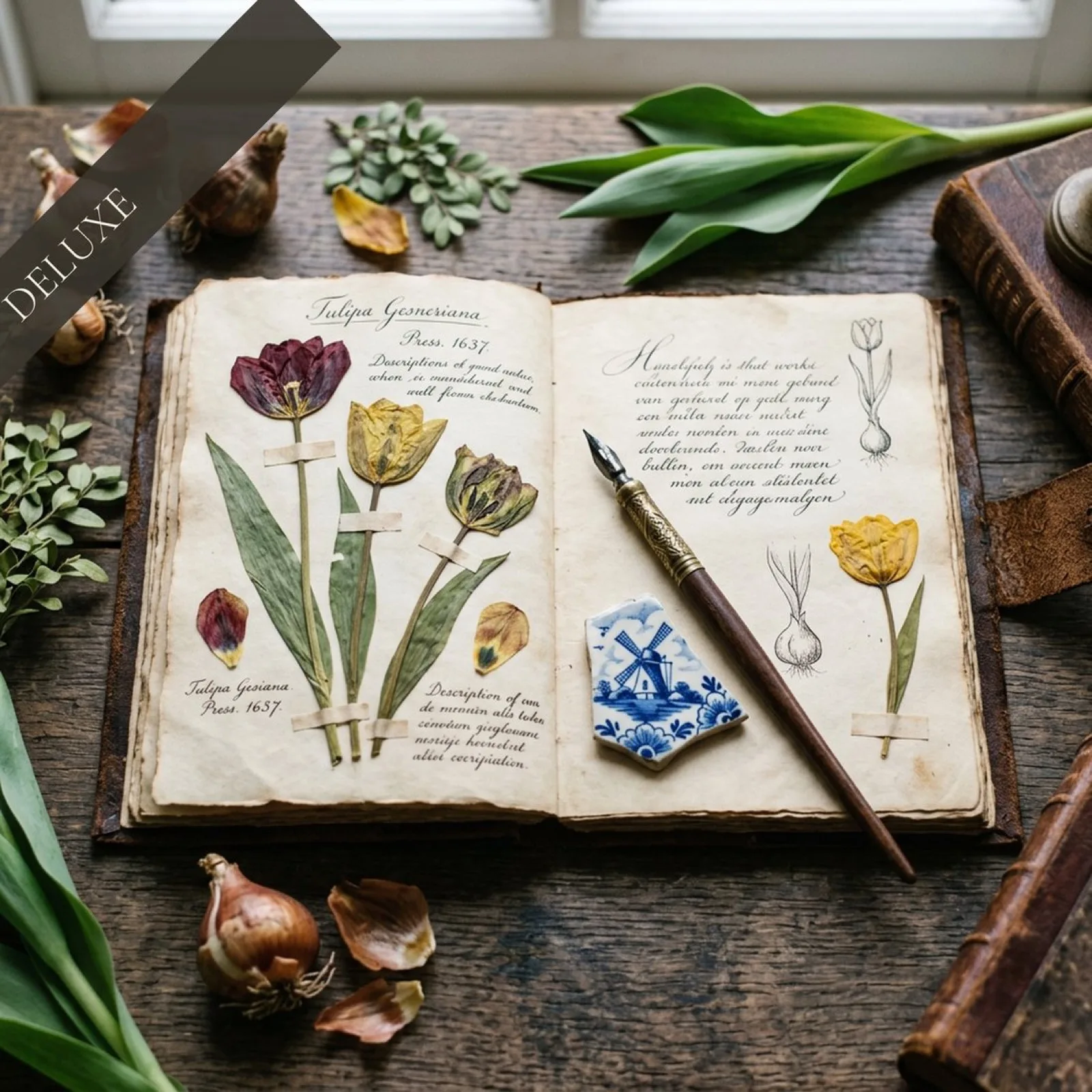 Kit Junk Journal Tulipes Hollandaises | Éphémères Botaniques Vintage | Téléchargement Numérique