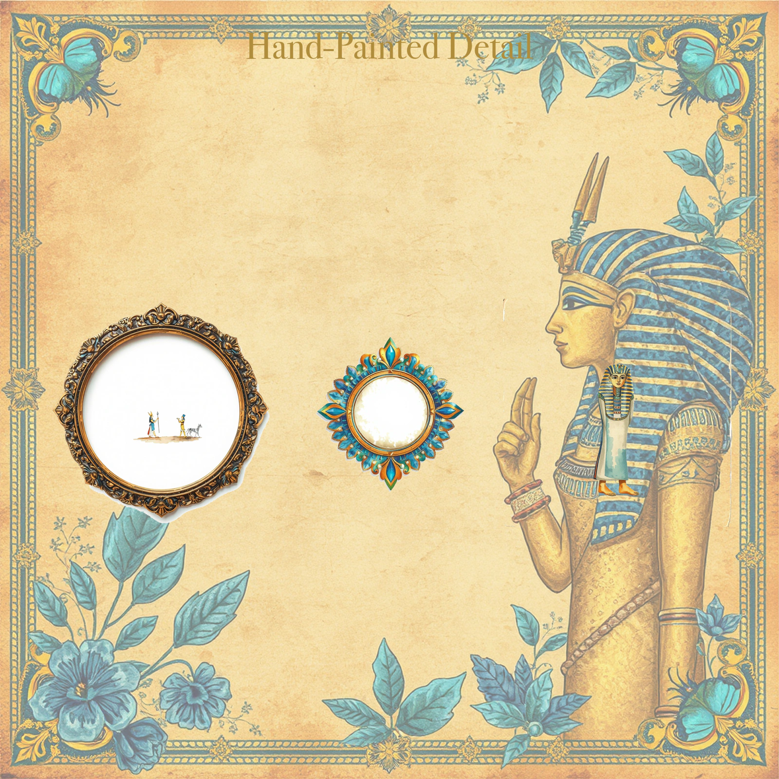 Ancient Egypt Junk Journal Kit | Pharaoh & Pyramid Ephemera Papers | Printable Cut-Outs | Digital Download