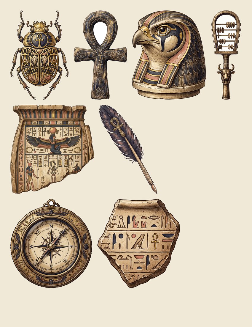 Egyptian Expedition Junk Journal Kit | Ancient Wonders | Digital Download