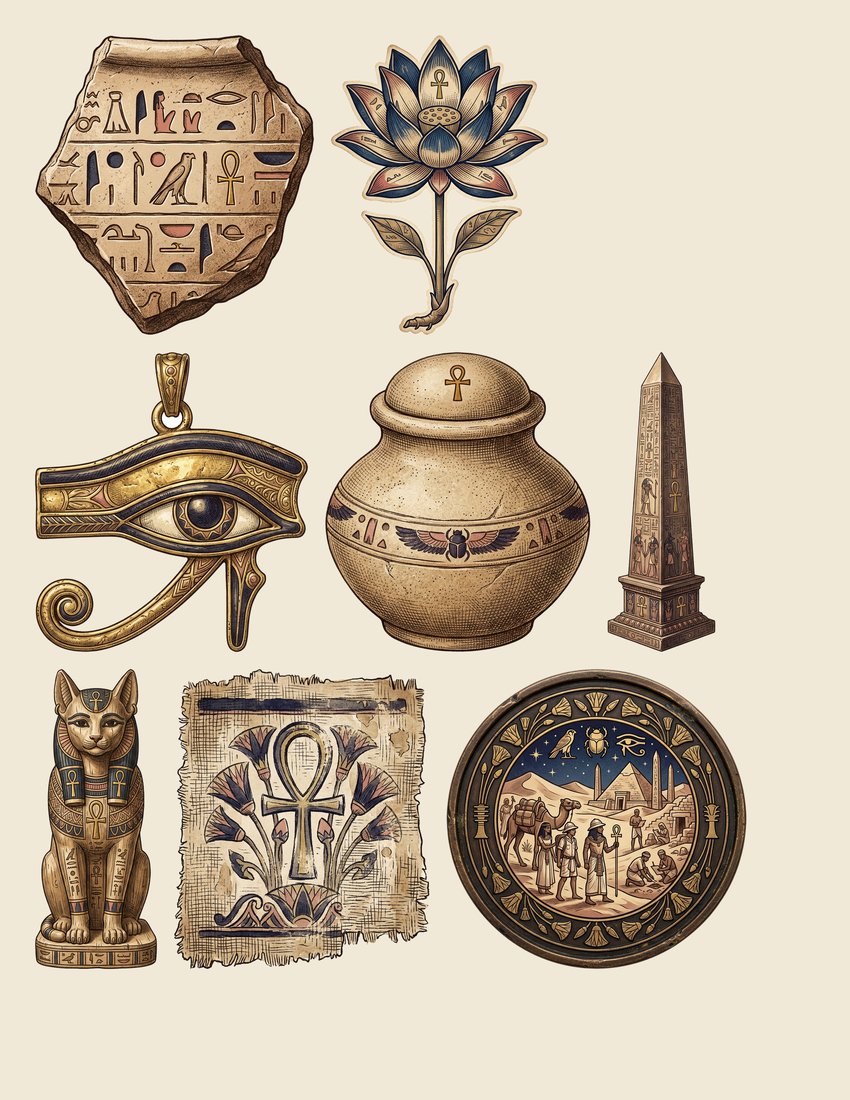 Egyptian Expedition Junk Journal Kit | Ancient Wonders | Digital Download