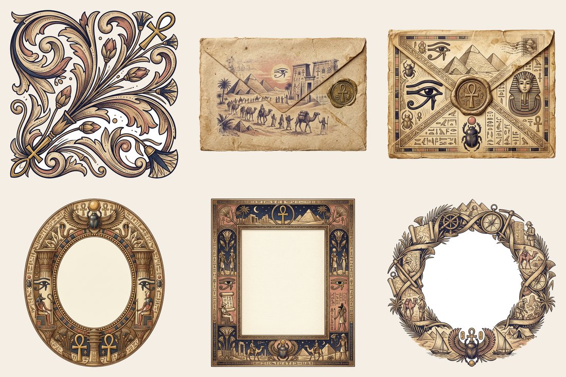 Egyptian Expedition Junk Journal Kit | Ancient Wonders | Digital Download