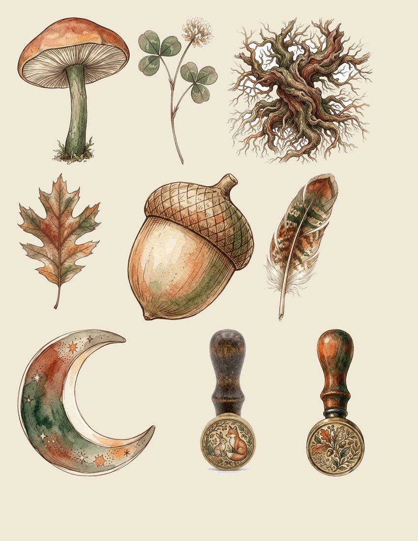 Fox & Hare Woodland Junk Journal Kit | Digital Download