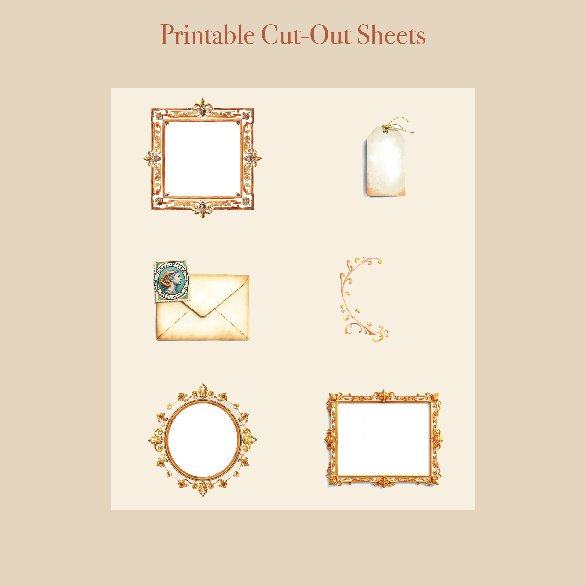 Greek Mythology Junk Journal Kit | Gods & Olympus Ephemera Papers | Printable Cut-Outs | Digital Download