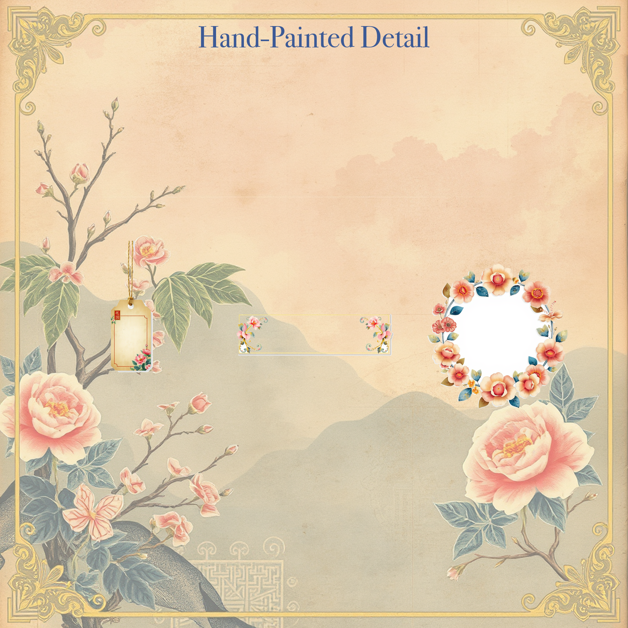 Japanese Ukiyo-e Junk Journal Kit | Cherry Blossom & Crane Ephemera Papers | Printable Cut-Outs | Digital Download