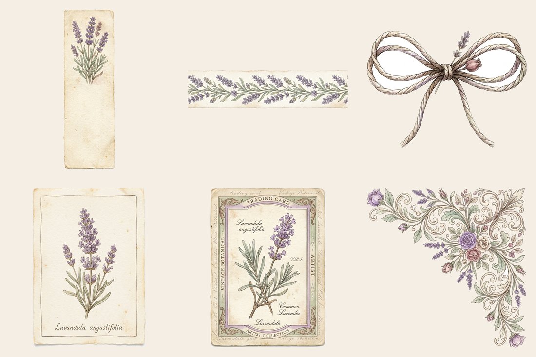 Lavender Fields of Provence Junk Journal Kit | Digital Download