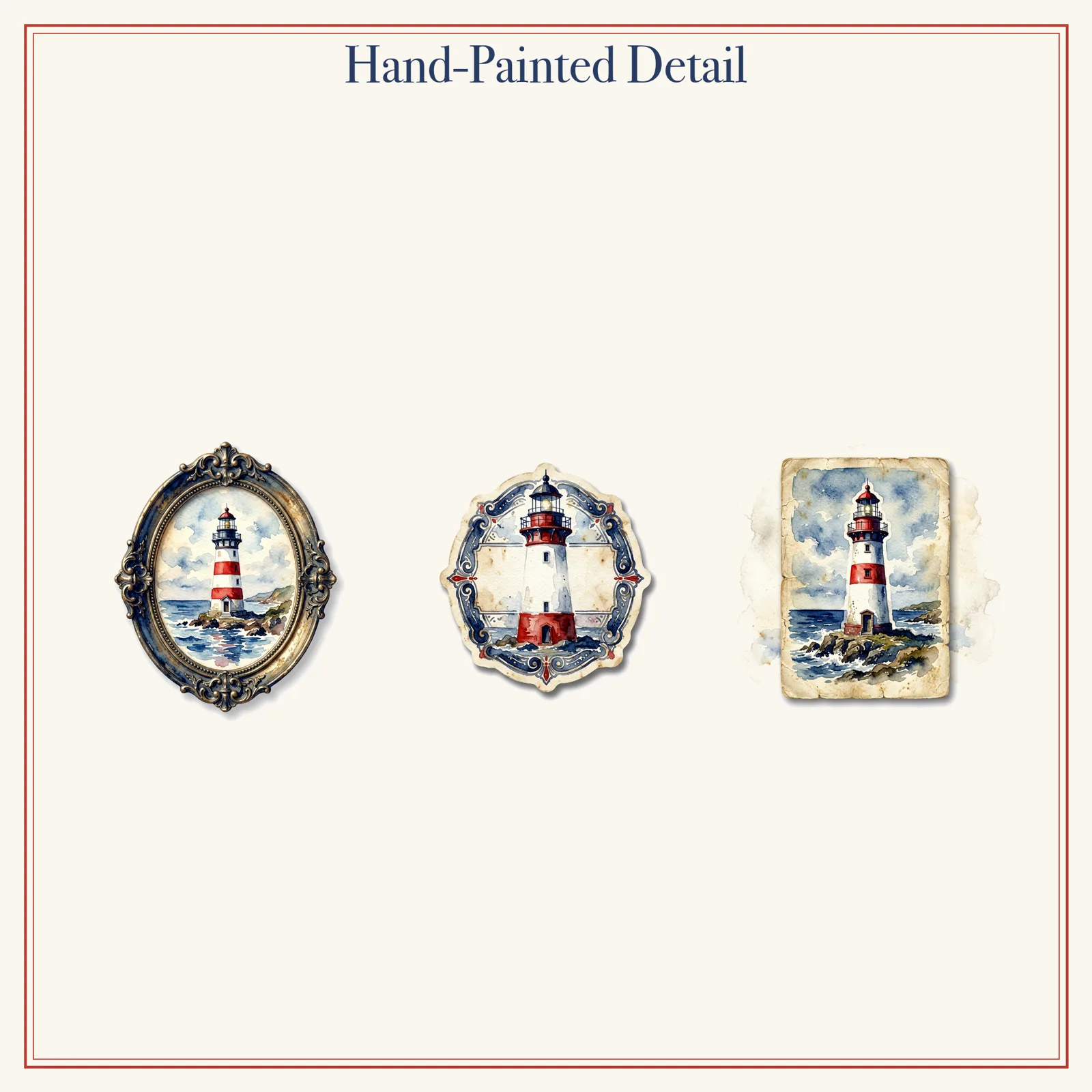 Lighthouse Keeper Junk Journal Kit | Coastal Beacon & Map Ephemera Papers | Printable Cut-Outs | Digital Download