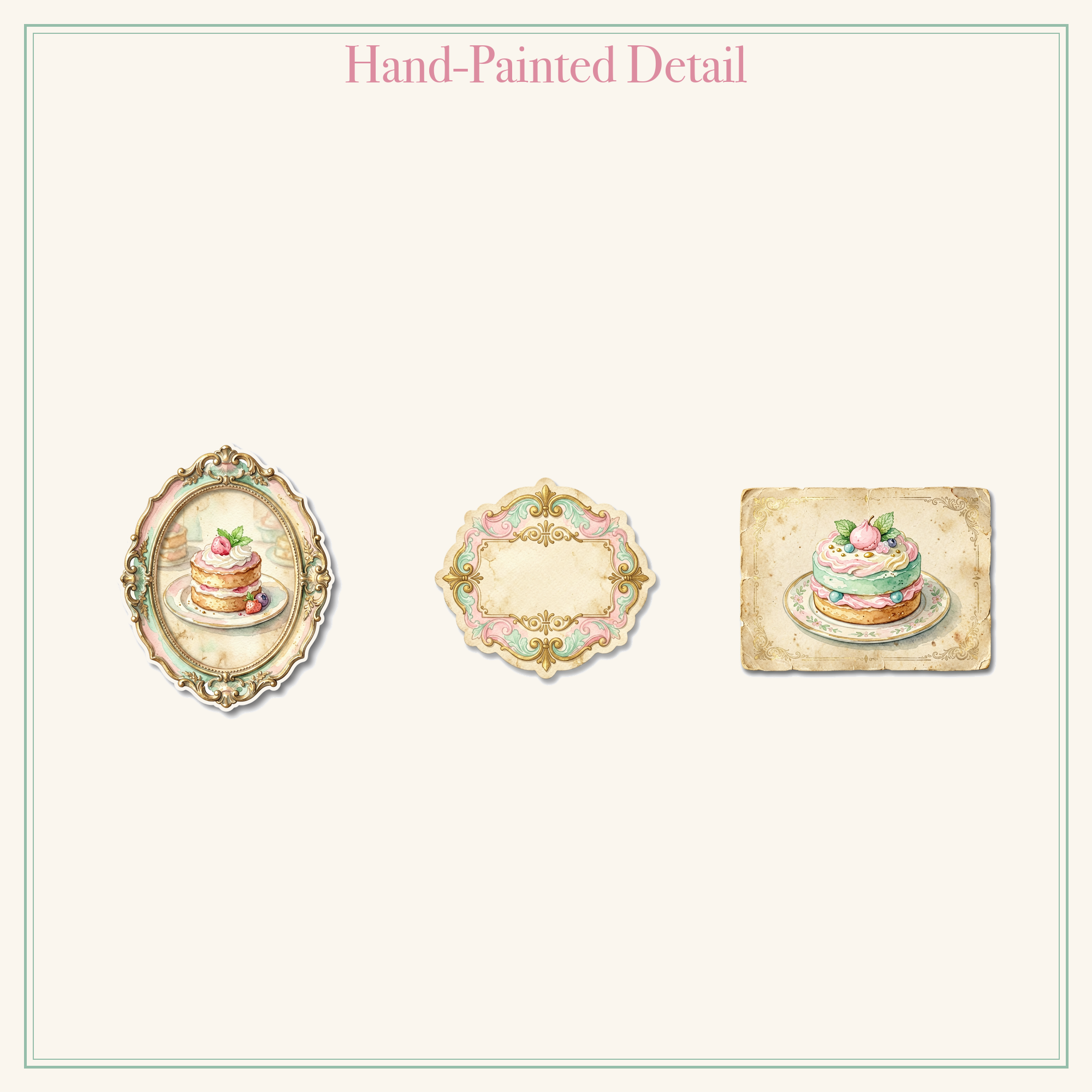 French Patisserie Junk Journal Kit | Macaron & Dessert Ephemera | Printable Cut-Outs | Digital Download