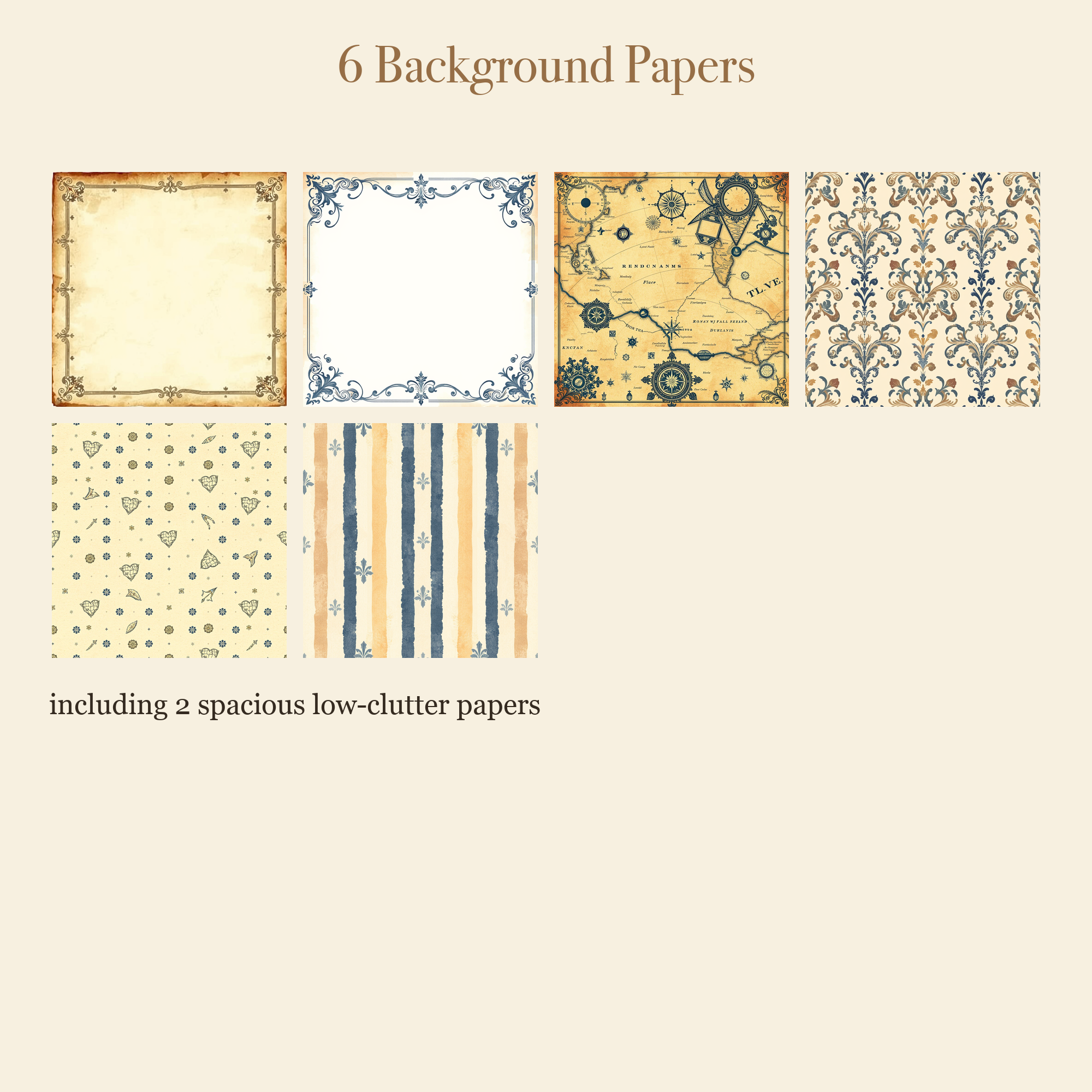 Old World Cartography Junk Journal Kit | Map & Compass Ephemera Papers | Printable Cut-Outs | Digital Download