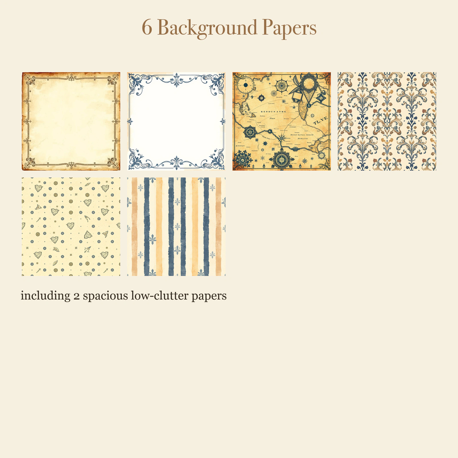 Old World Cartography Junk Journal Kit | Map & Compass Ephemera Papers | Printable Cut-Outs | Digital Download