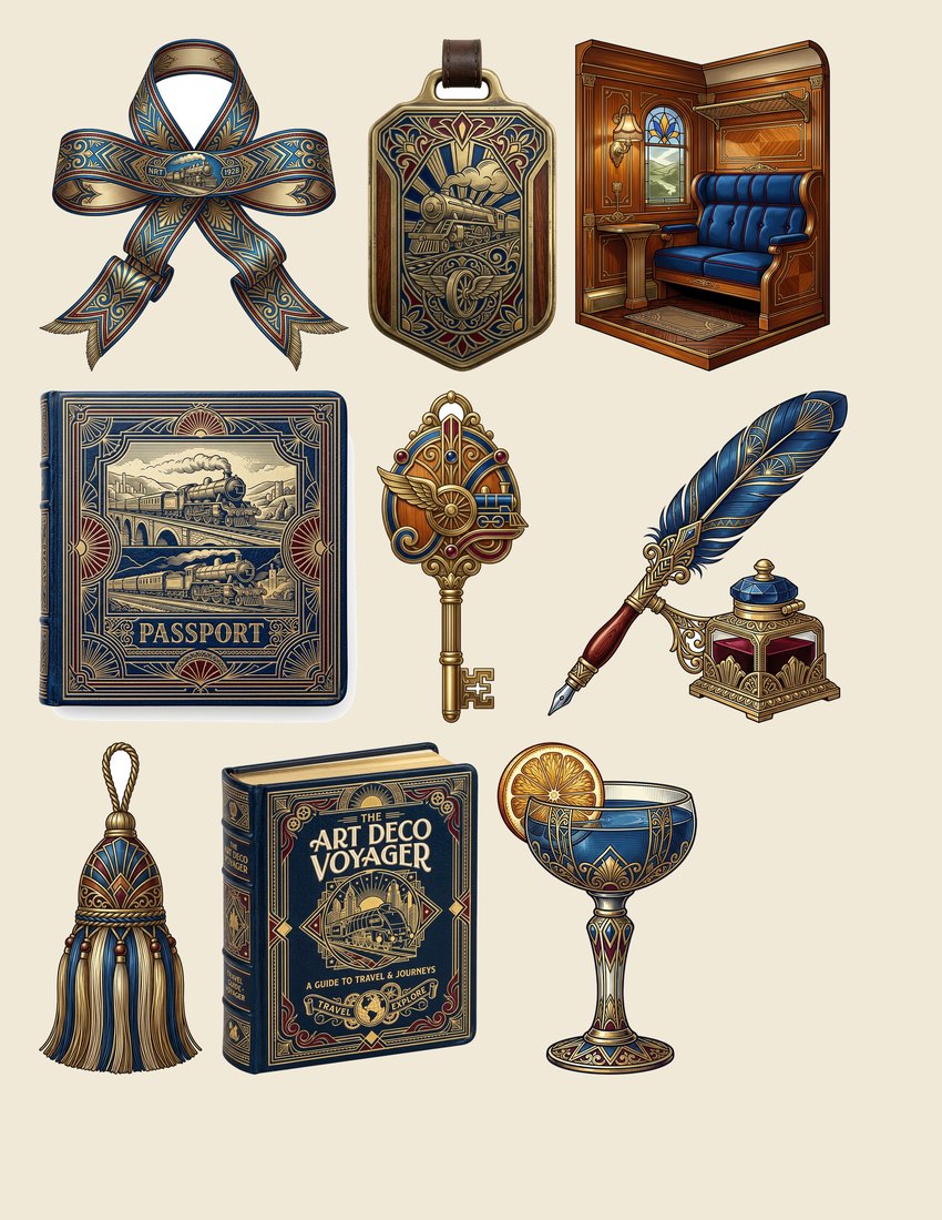 Orient Express Grand Journey Junk Journal Kit | Digital Download