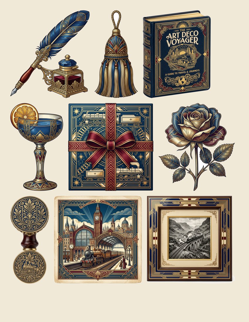 Orient Express Grand Journey Junk Journal Kit | Digital Download