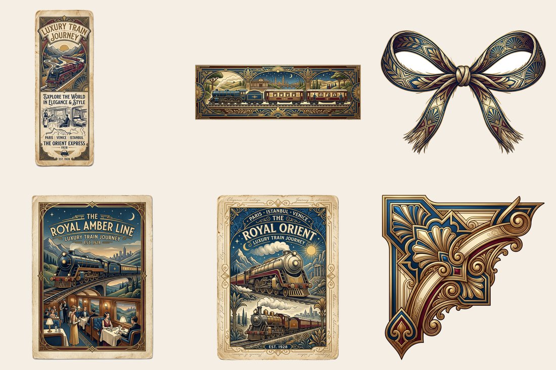 Orient Express Grand Journey Junk Journal Kit | Digital Download