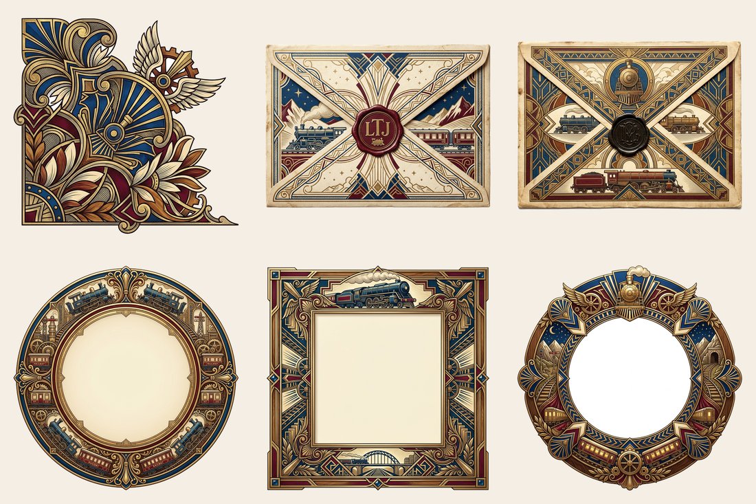 Orient Express Grand Journey Junk Journal Kit | Digital Download