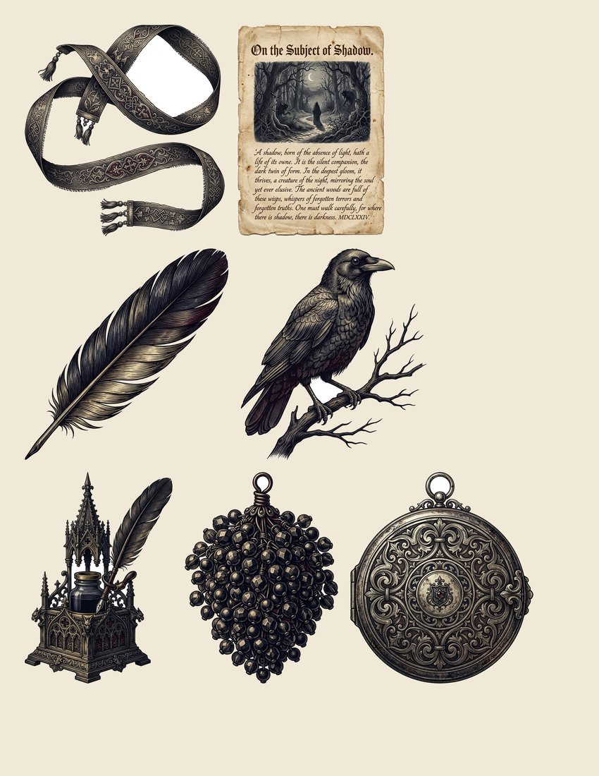 Shadow Wing Junk Journal Kit | Digital Download