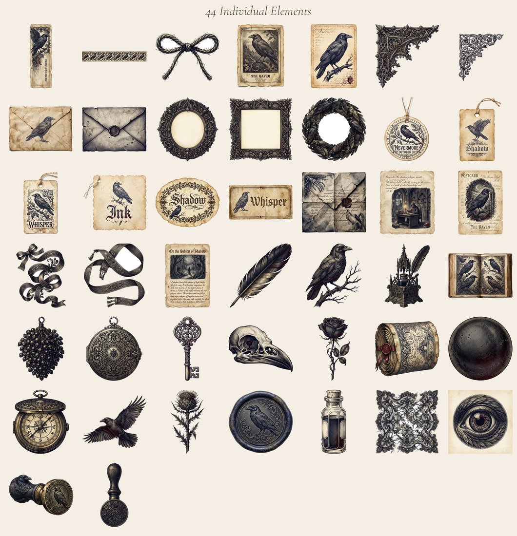Shadow Wing Junk Journal Kit | Digital Download
