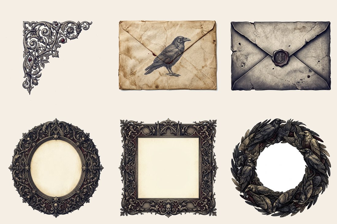 Shadow Wing Junk Journal Kit | Digital Download