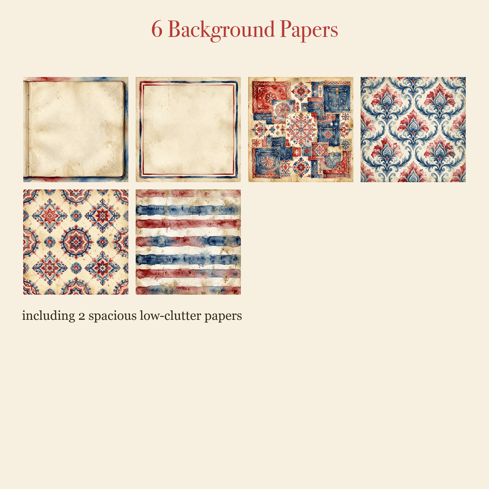 Scandinavian Folk Junk Journal Kit | Nordic Hygge & Dala Ephemera | Printable Cut-Outs | Digital Download