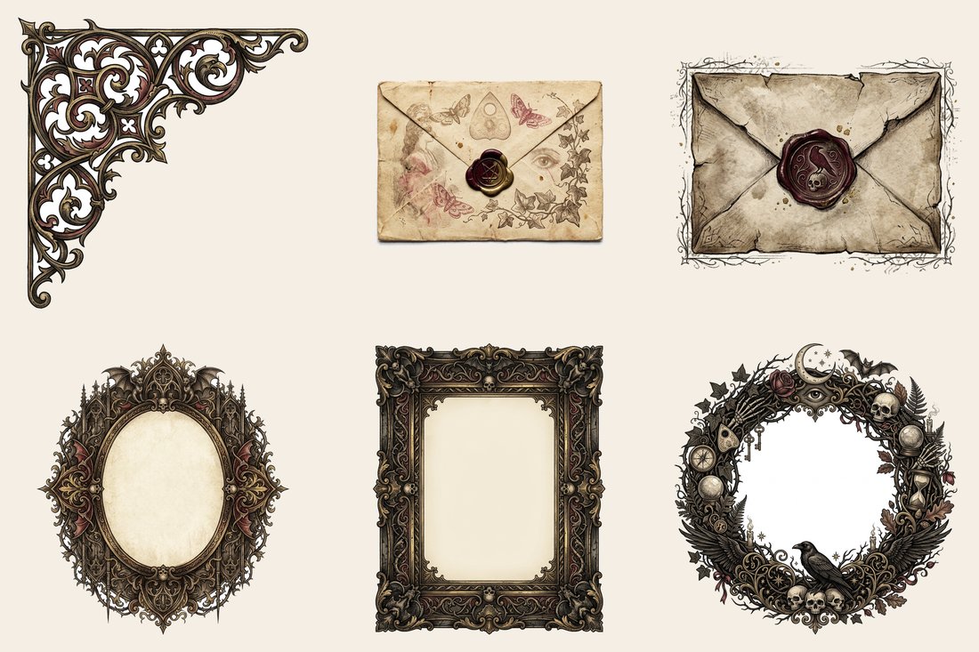 Séance Night Junk Journal Kit | Whispers from Beyond | Digital Download