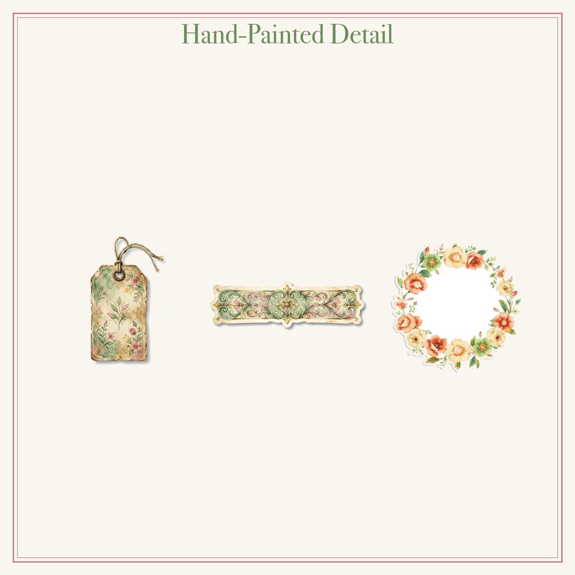 Secret Garden Junk Journal Kit | Vintage Key & Rose Gate Ephemera | Printable Cut-Outs | Digital Download