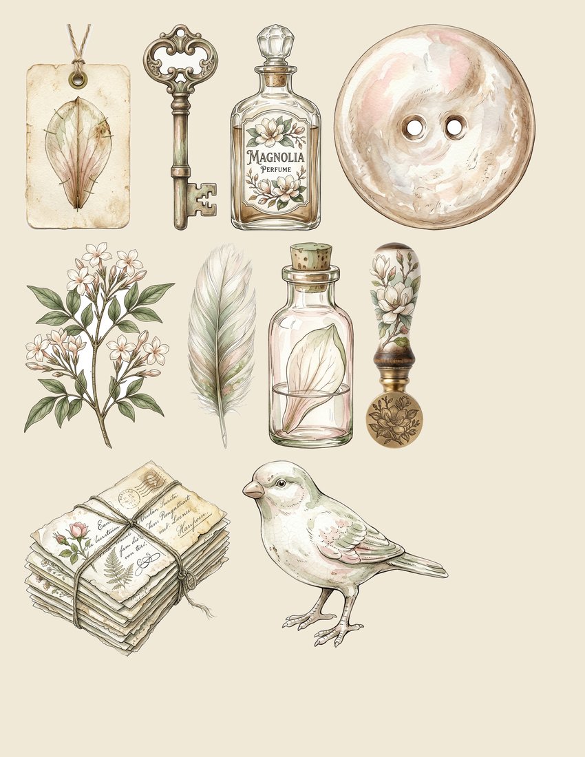 Southern Magnolia Junk Journal Kit | Digital Download