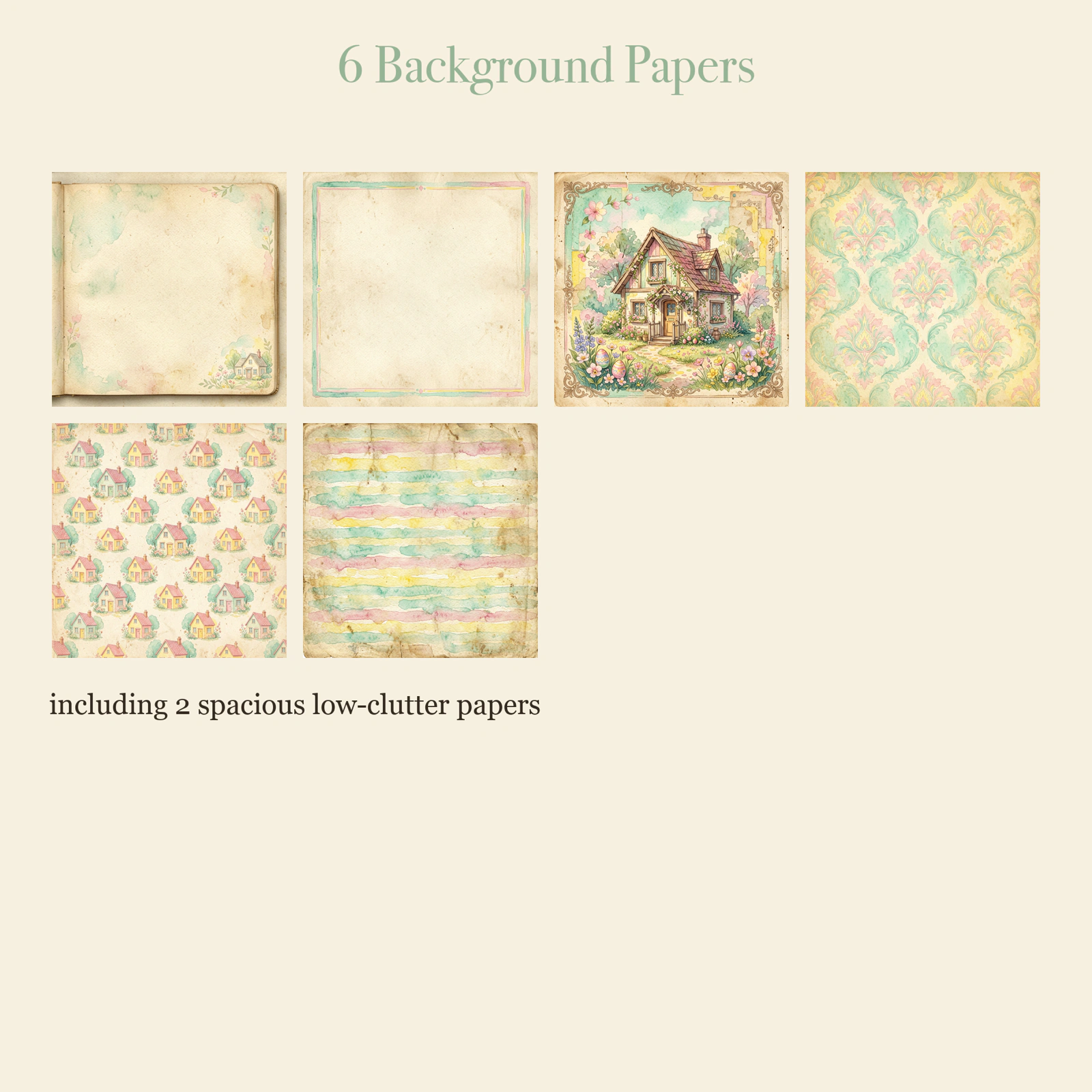Spring Easter Junk Journal Kit | Bunny & Blossom Cottage Ephemera | Printable Cut-Outs | Digital Download