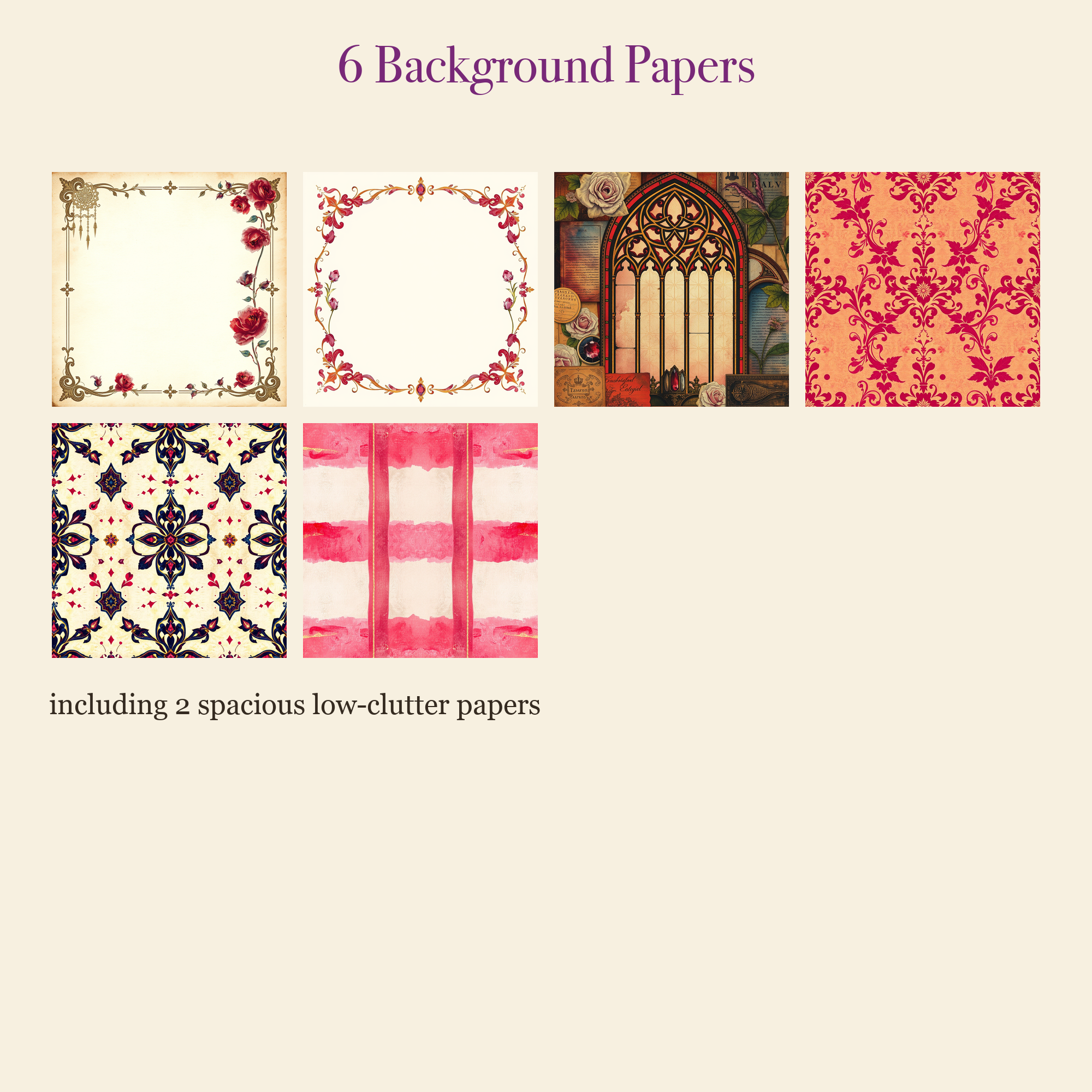 Stained Glass Cathedral Junk Journal Kit | Gothic Jewel Window Ephemera Papers | Printable Cut-Outs | Digital Download