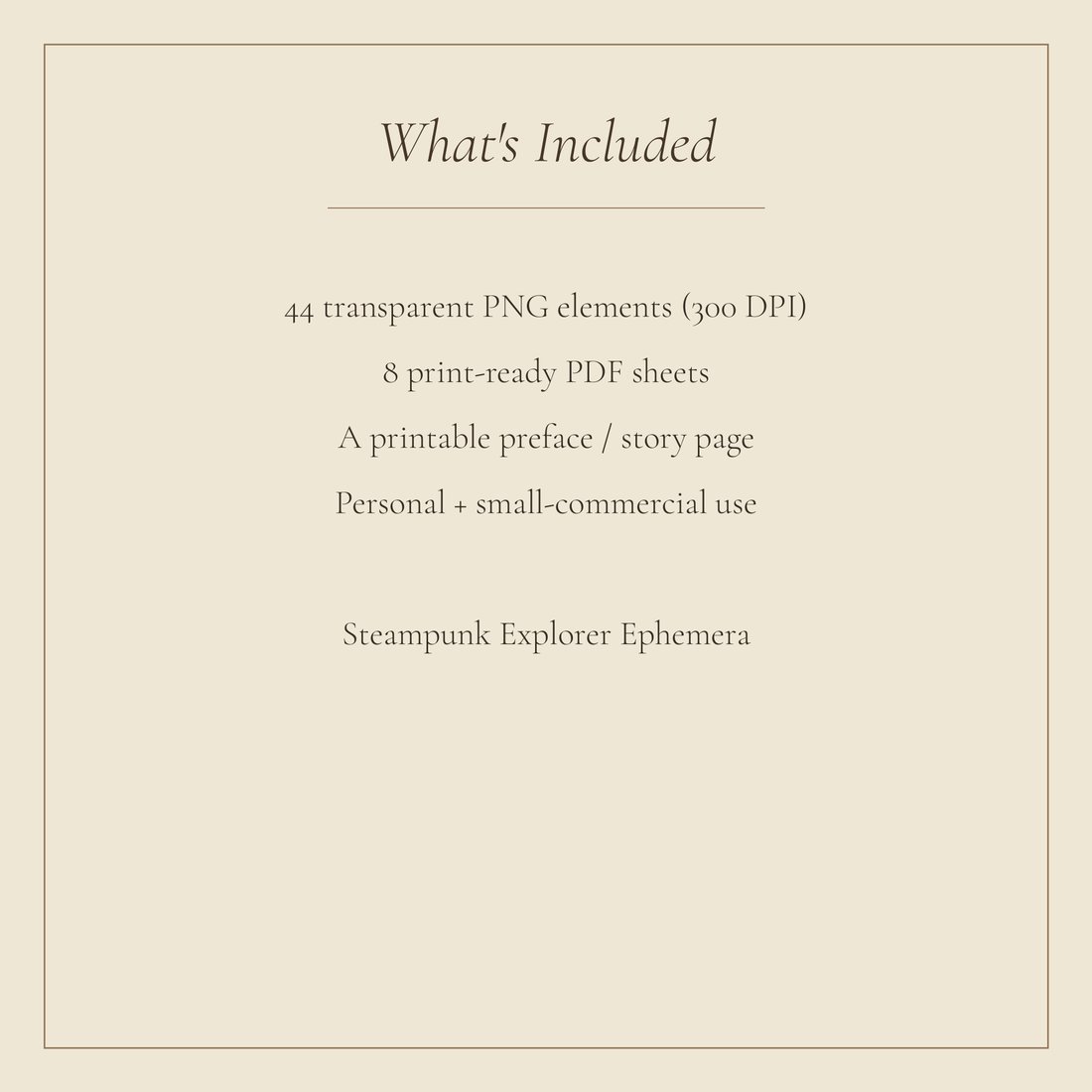Steampunk Explorer Ephemera Junk Journal Kit | Digital Download