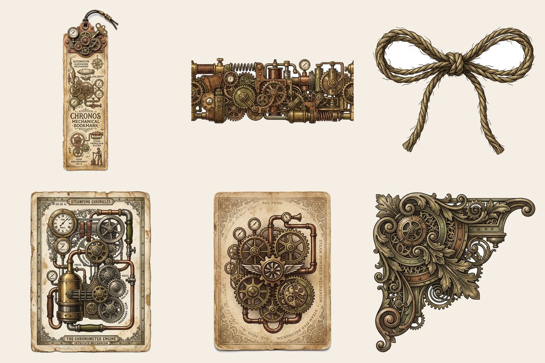 Steampunk Laboratory Junk Journal Kit | Industrial Contraptions Ephemera | Printable Sheets | Digital Download