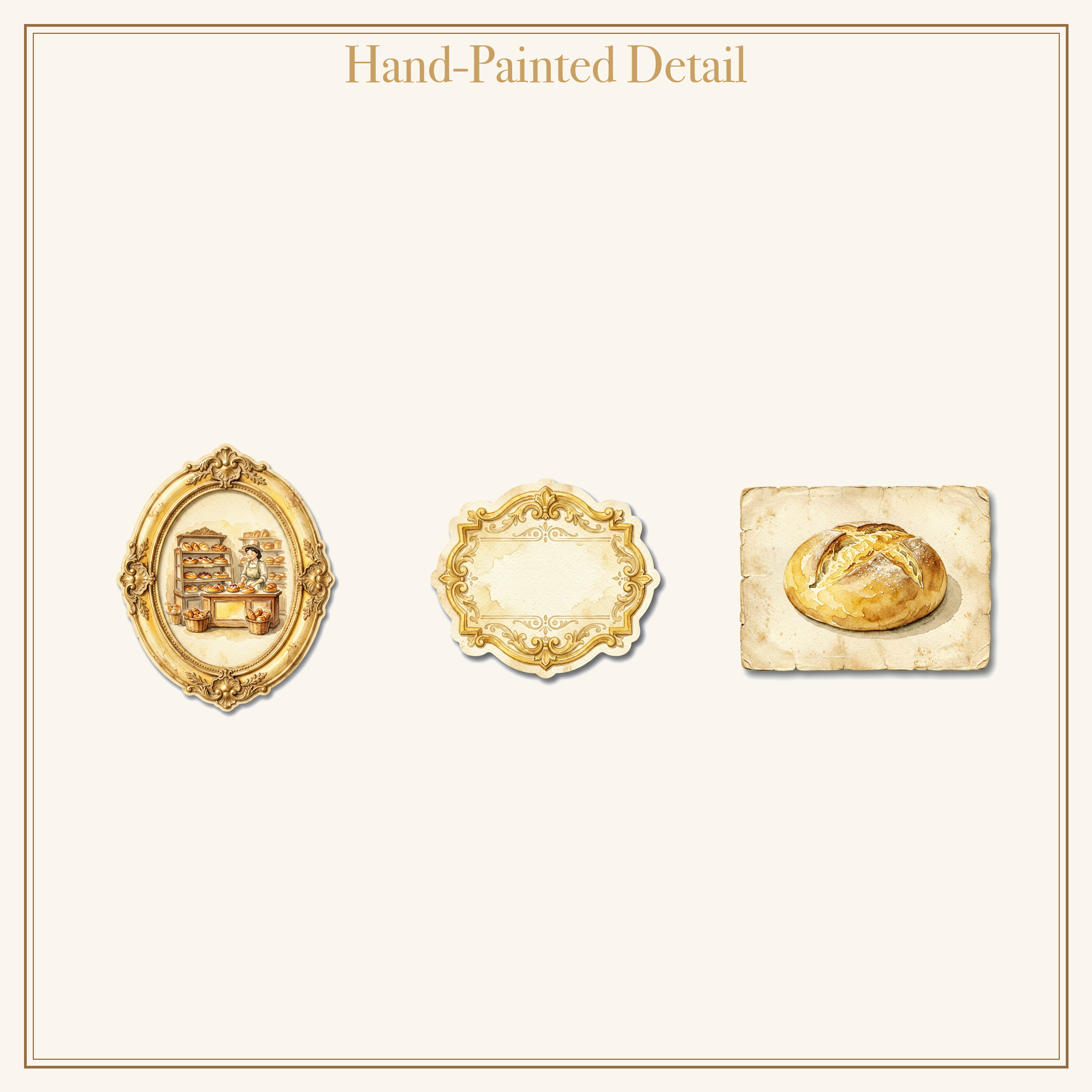 Vintage Bakery Junk Journal Kit | Bread & Pastry Ephemera Papers | Printable Cut-Outs | Digital Download