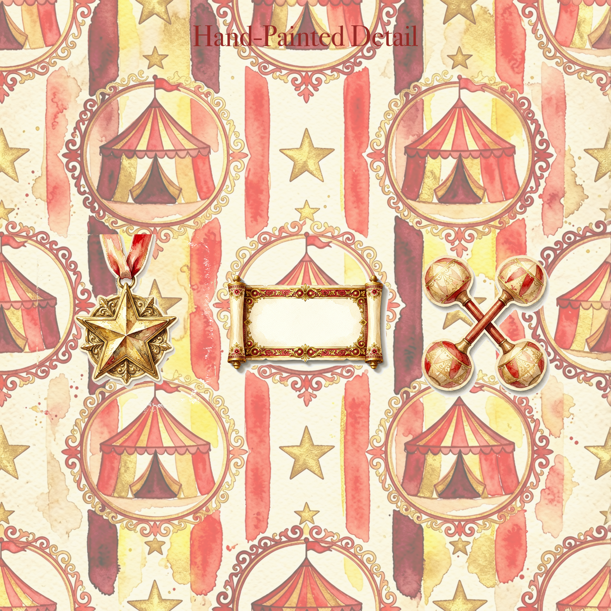 Vintage Circus Junk Journal Kit | Carnival Ephemera & Big Top Papers | Printable Cut-Outs | Digital Download