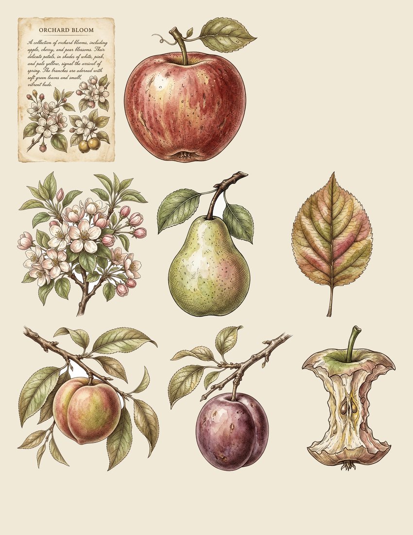 Vintage Orchard Junk Journal Kit | Digital Download
