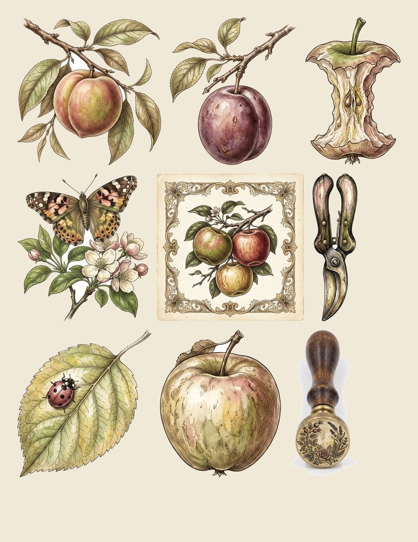 Vintage Orchard Junk Journal Kit | Digital Download