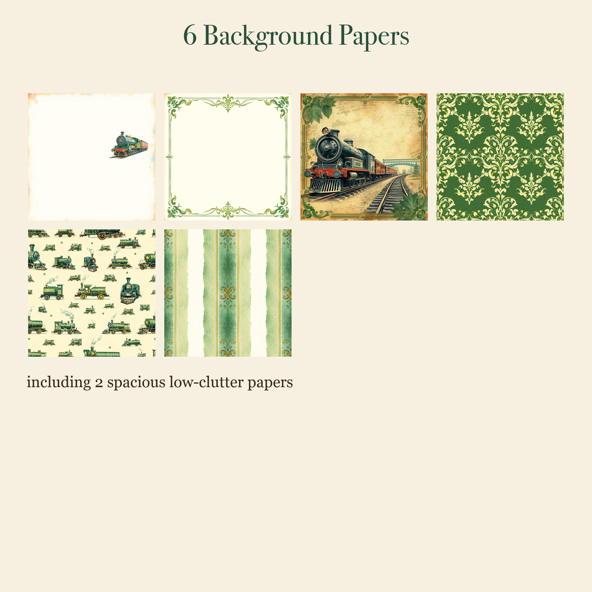 Vintage Railway Junk Journal Kit | Steam Train & Travel Ephemera Papers | Printable Cut-Outs | Digital Download