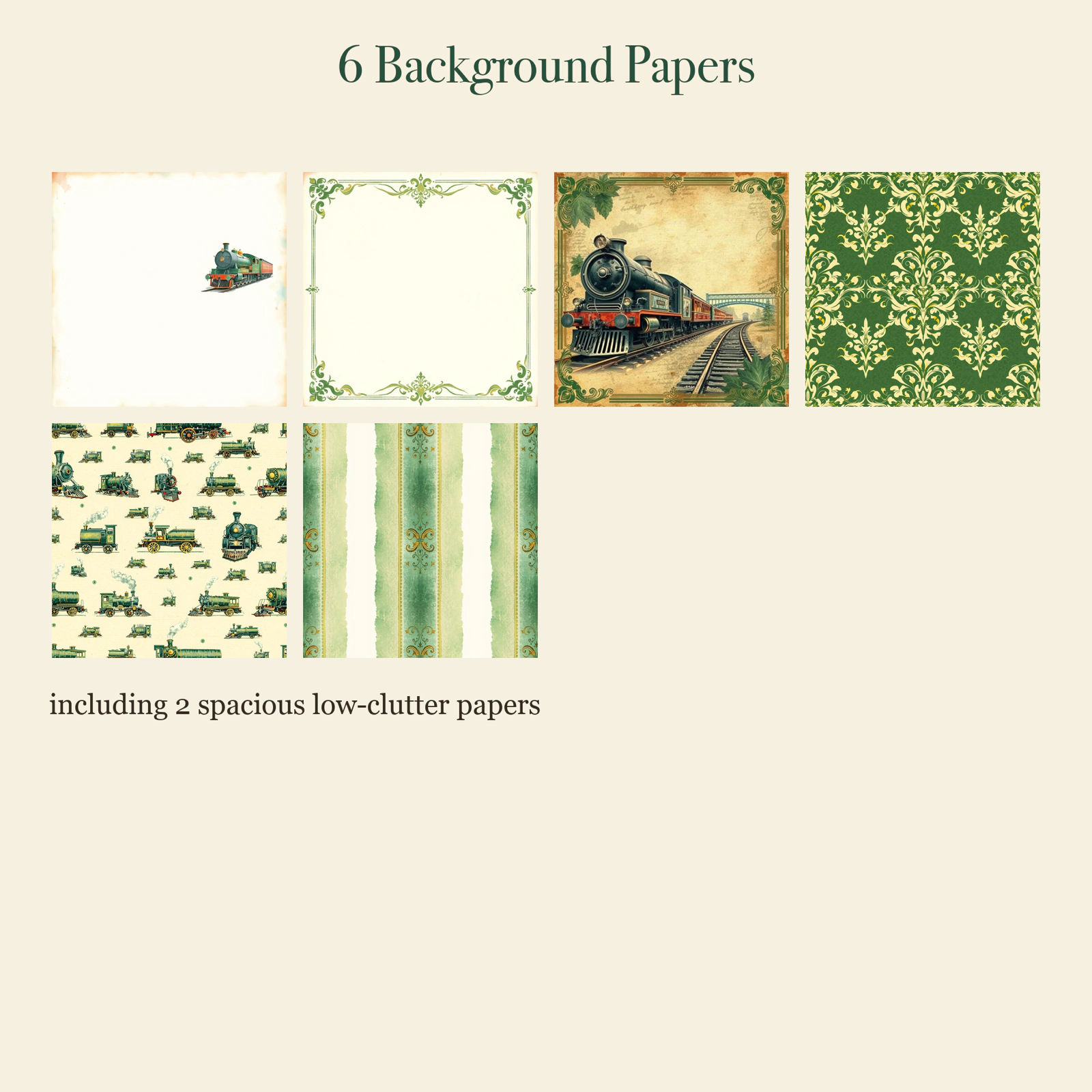 Vintage Railway Junk Journal Kit | Steam Train & Travel Ephemera Papers | Printable Cut-Outs | Digital Download
