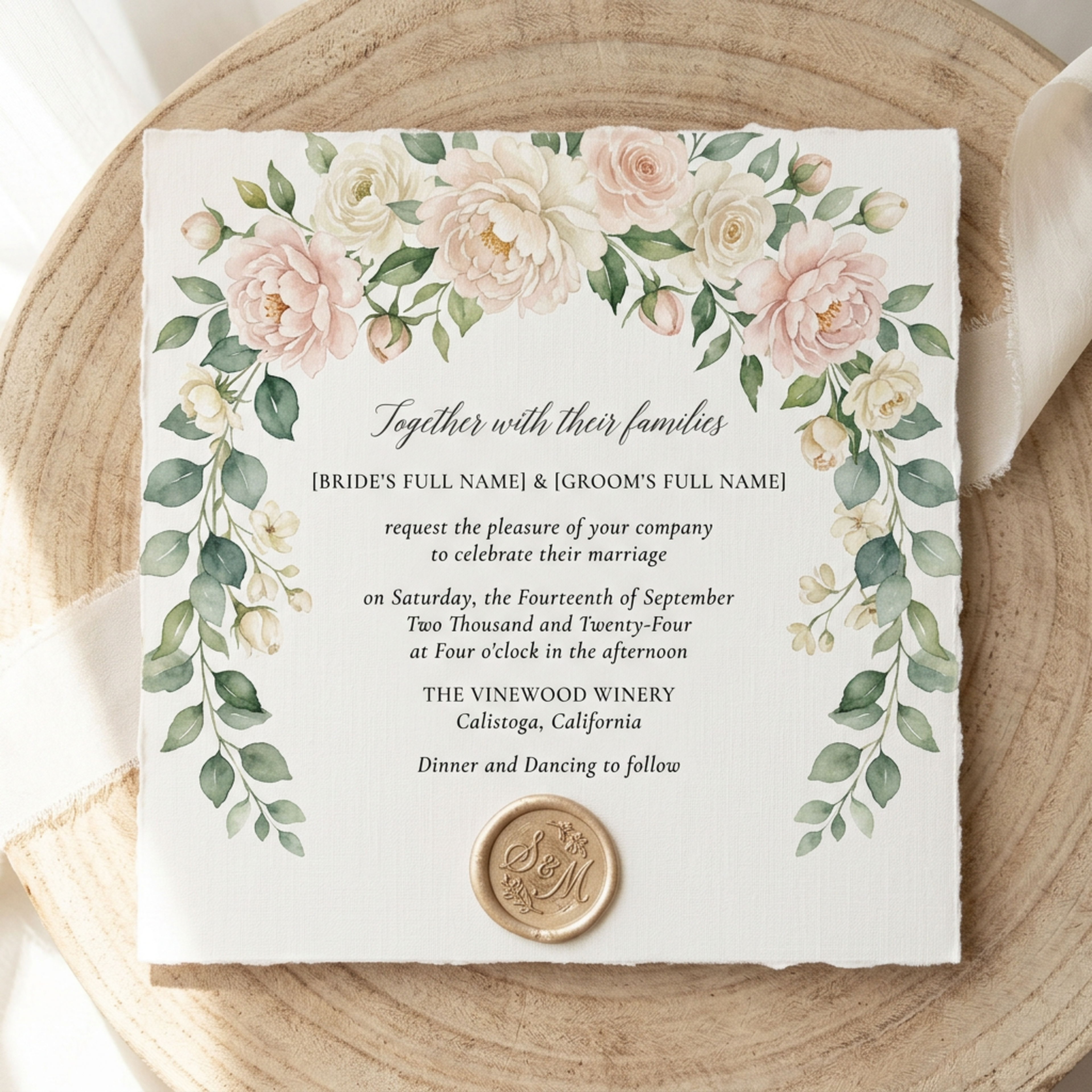 Watercolor Bridal Peonies and Eucalyptus Clipart, 30 PNG, Transparent Background, Commercial Use, Digital Download