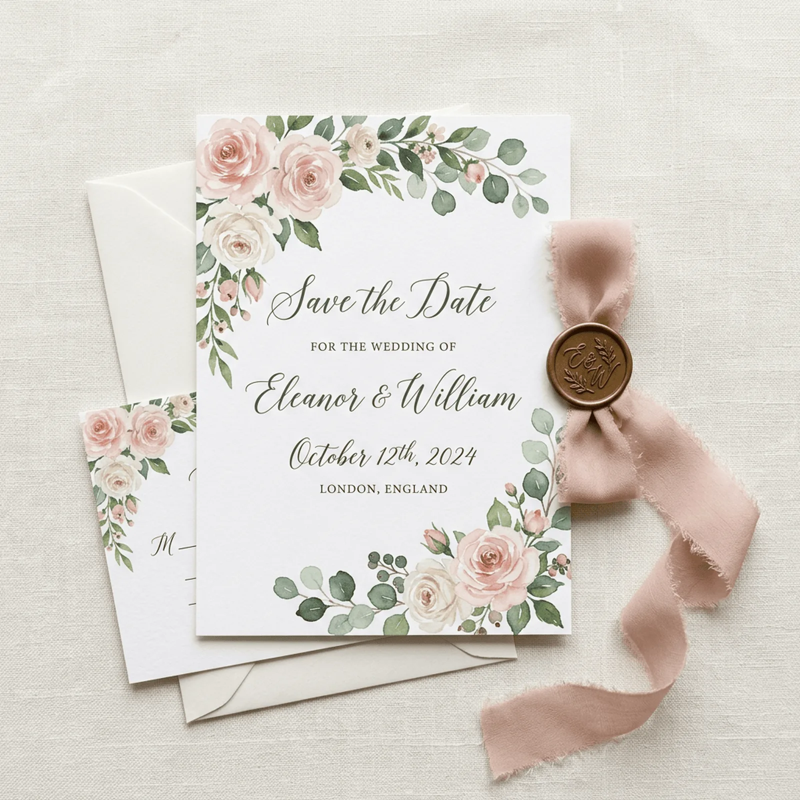 Watercolor Wedding Invitations Floral Clipart, 30 PNG, Transparent Background, Commercial Use, Digital Download