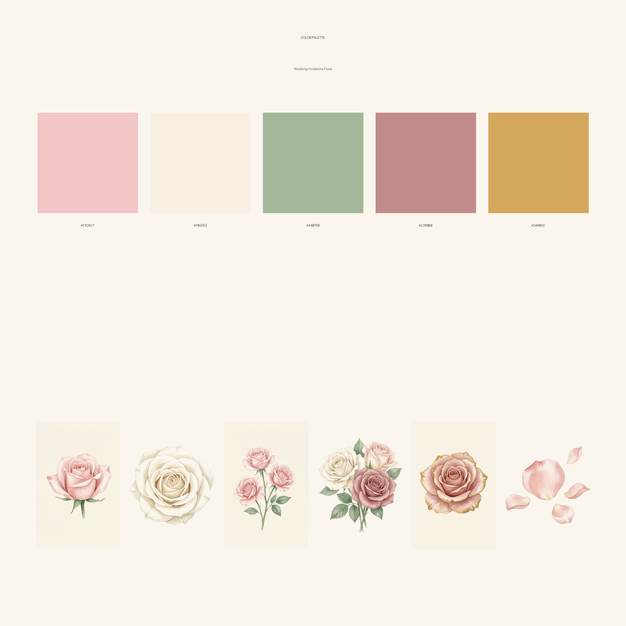 Watercolor Wedding Invitations Floral Clipart, 30 PNG, Transparent Background, Commercial Use, Digital Download
